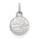Rhodium Over Sterling Silver NHL LogoArt New York Islanders Extra Small Pendant