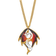 Glass Baron 22K Accent Gold-trim Dragon Gold-tone Necklace