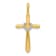 14K Yellow Gold Diamond Cross with Heart Pendant 0.009ctw