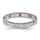 Sterling Silver Stackable Expressions Lab Created Pink Sapphire Ring 0.21ctw