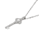 White Cubic Zirconia Platineve® Key Pendant With Chain 1.28ctw