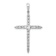 Rhodium Over 14k White Gold Polished Diamond Cross Pendant