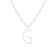 Letter G Initial Cultured Freshwater Pearl Rhodium Over Sterling Silver
Pendant With  18" Chain