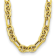 14K Yellow Gold 15mm Round and Oval Link 18-inch Necklace