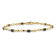 14k Yellow Gold and Rhodium Over 14k Yellow Gold Diamond and Oval
Sapphire Bracelet