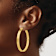 14k Yellow Gold 1 3/4" Polished Hoop Earrings
