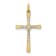 14K Yellow Gold 1/10ct. Diamond Cross Pendant