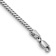 Rhodium Over 14k White Gold 1.5mm Franco Link Bracelet