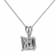 Multi-color Cubic Zirconia 14k White Gold Pendant With Chain 2.00ctw