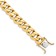 14k Yellow Gold and 14k White Gold 11mm Hand-Polished Traditional Curb
Link Bracelet