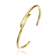 Bypass Cuff Bracelet In 14K Gold Over Brass