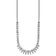 Rhodium Over Sterling Silver Polished Fancy Cubic Zirconia Necklace