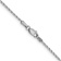 Rhodium Over 14k White Gold 1.25mm Solid Round Parisian Wheat 18 Inch Chain