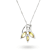 Marquise Shape Yellow Citrine Sterling Silver Pendant with Chain