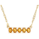 Yellow Sapphire Bar Necklace In 18K Gold Over Sterling Silver 0.99ctw