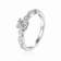 Moissanite Sterling Silver Ring, 0.74ctw