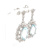 Aquamarine and Cubic Zirconia Rhodium Over Sterling Silver Center Design
Earrings 6.25ctw