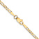 14k Yellow Gold 2.25mm Solid Flat Figaro 26 Inch Chain