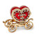 SCARLET HEART Carriage with Ring Pad Trinket Box