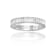 Baguette White Topaz Sterling Silver Eternity Band Ring, 1.00ctw