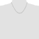 14k White Gold 1.45mm Solid Diamond Cut Cable Chain 18 Inches