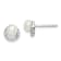 Rhodium Over Sterling Silver Freshwater Cultured Pearl Cubic Zirconia
Post Earrings