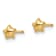 14k Yellow Gold Children's 4.2mm Polished Star Stud Earrings