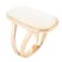Barse Mother-Of-Pearl Open-Design Statement Ring In Bronze