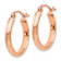 14k Rose Gold 11/16" Hoop Earrings