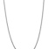 Rhodium Over 14k White Gold 2.9mm Solid Flat Beveled Curb 26 Inch Chain