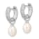 Rhodium Over Sterling Silver 7-8mm White/Black FWC Pearl Cubic Zirconia
Changeable Earring