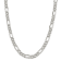 Sterling Silver 9.5mm Pavé Flat Figaro Chain