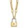 14K Two-tone Fancy Link with Lock Necklace
