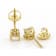 White Diamond 14k Yellow Gold Stud Earrings 0.50ctw