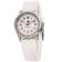 Tommy Hilfiger Women's Communion White Dial, White Rubber Strap Watch