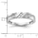 Rhodium Over 14K White Gold Diamond Trio Men's Wedding Band 0.14ctw