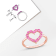 4/5 CT TGW Pink Sapphire Heart Ring in 10K Rose Gold