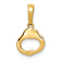 14k Yellow Gold 2-Piece Handcuffs Pendant