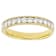 Lab-Grown Diamond Band Ring In 14K Yellow Gold Over Sterling Silver 1.00ctw
