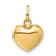 14k Yellow Gold Polished Puffed Heart Pendant