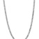 Rhodium Over 14k White Gold 6.25mm Solid Flat Beveled Curb 26 Inch Chain