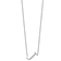Rhodium Over 14k White Gold Sideways Diamond Initial J Pendant Cable
Link 18 Inch Necklace