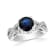 2.5ctw Sapphire and Diamond Ring in 14k White Gold