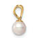 14k Yellow Gold 4-5mm White Near Round Freshwater Cultured Pearl Pendant