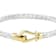 Two Tone Wheat Link Bracelet In Sterling Silver With Buckle Closure In
18K Gold Over Sterling Silver