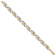 14K Two-tone Gold Diamond-Cut Fancy Link Bracelet