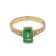 1.19 Ctw Emerald with 0.16 Ctw Diamond Ring in 14K YG