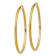 14k Yellow Gold Diamond-Cut 2 3/8" Round Hoop Earrings