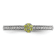 14K White Gold Stackable Expressions Peridot and Diamond Ring 0.075ctw