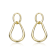 Golden Harmony Dangle Earrings In 14K Gold Over Brass